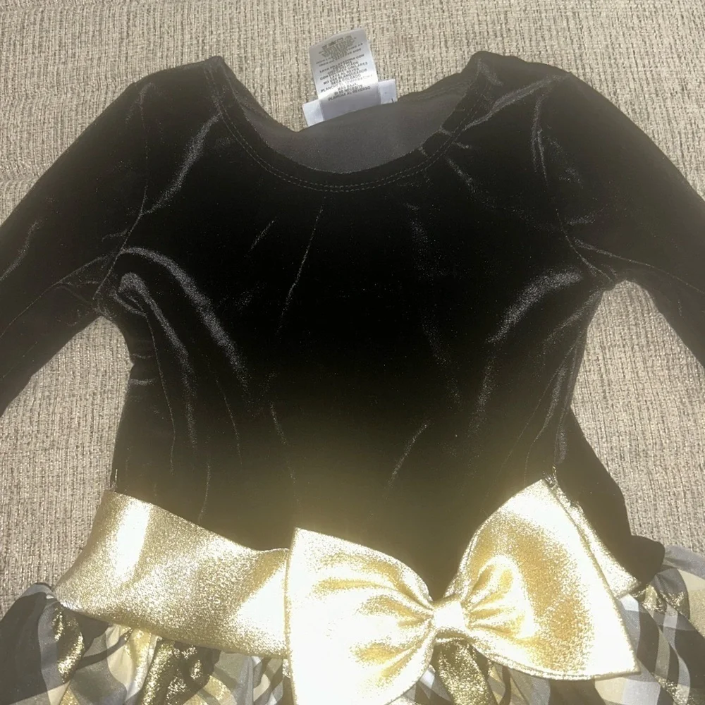 Bonnie Jean Elegant Black Dress - Picture 2 of 5
